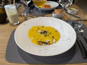 Velouté de courge du restaurant l'Arbre àGruson