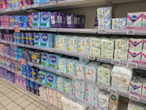 Sachets de serviettes hygiéniques