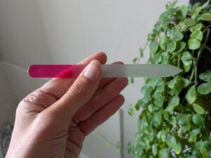 Lime à ongles en verre