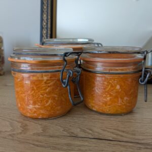Pots de carottes lacto-fermentées