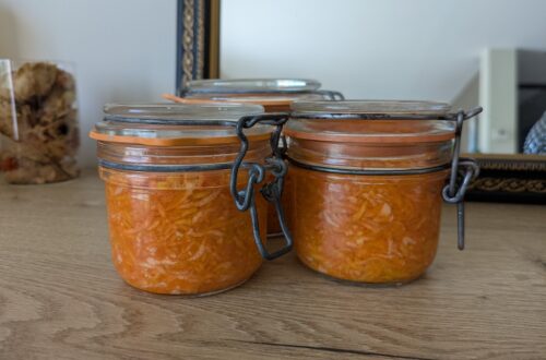 Pots de carottes lacto-fermentées