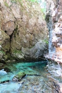 Promenade le long des gorges de Vintgar en Slovénie