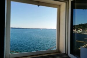 Vue de notre logement à Piran en Slovénie