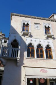 Façade à Piran en Slovénie