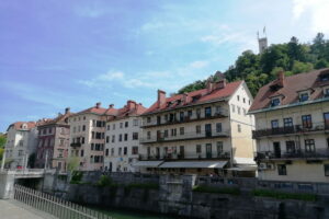 Façades de maison à Ljubljana