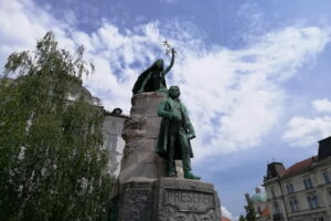 Statue à Ljubljana