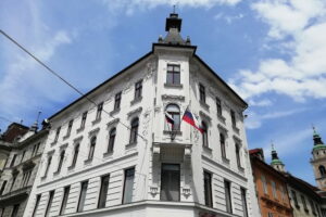 Façade de bâtiment à Ljubljana