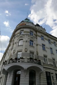 Façade de bâtiment à Ljubljana