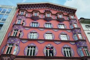 Façade de bâtiment à Ljubljana