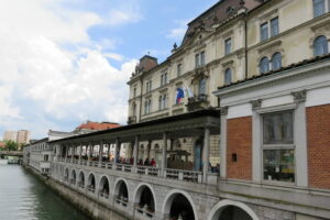 Bord du fleuve à Ljubljana