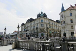 Façade de bâtiment à Ljubljana