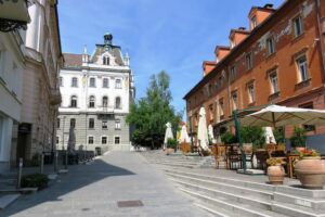 Place dans le centre de Ljubljana